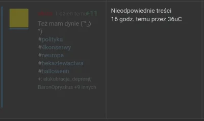 s.....o - Zrobilem dynie dla zwały z 5 gwiazdkami i "tuska". Nie wolno dyniować z tus...