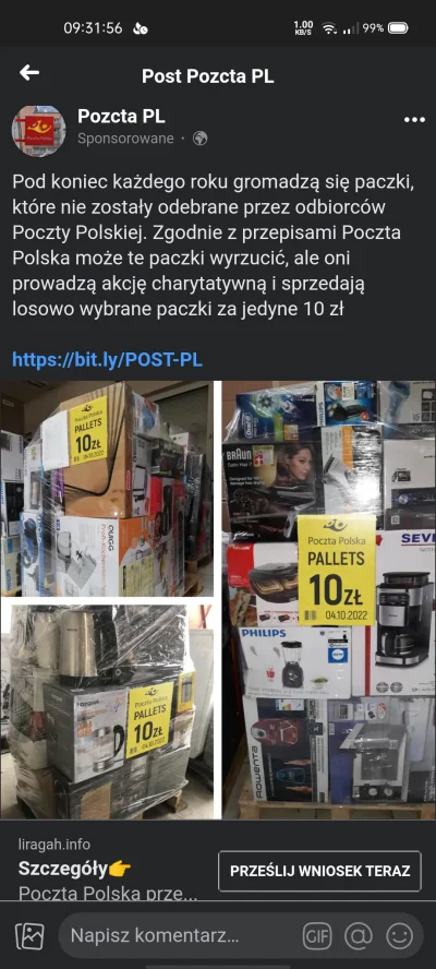 pawelJG - A Wy już zgłosiliście się do Pozcty po np ekspres do kawy za 10pln?
#scam #...