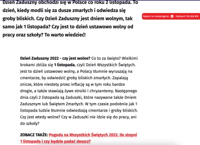 costom - To jest połowa artykułu odpowiadająca na pytanie czy 2 listopada jest wolne....