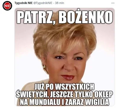 CipakKrulRzycia - #swieta #mundial #heheszki 
#tygodniknie #grazynacore