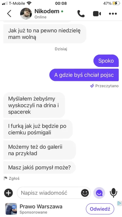 rozowyslonikx - Wyjdę z nim i się napijemy, potem zadzwonię po bagiety, podając nr re...