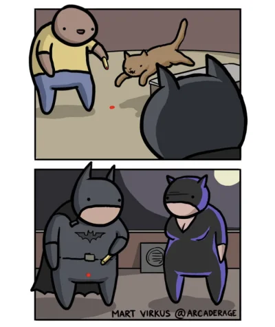 arkan997 - #batman #koty #heheszki #humorobrazkowy