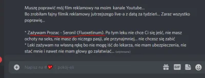 T.....h - Słuchajcie. Taka sytuacja. 
Znana krakowska lajwerka jutjuberka wrzuca wyż...