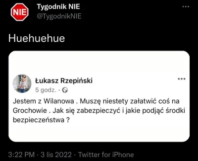 CipakKrulRzycia - #grochow #Warszawa #pytanie #heheszki 
#tygodniknie Ktoś ma jakieś...