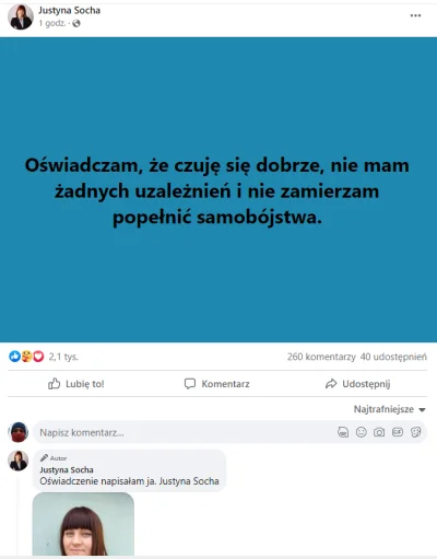 czeskiNetoperek - Justyna po tym, gdy koledzy szury ze Stop NOP oskarżyli ją o uciecz...