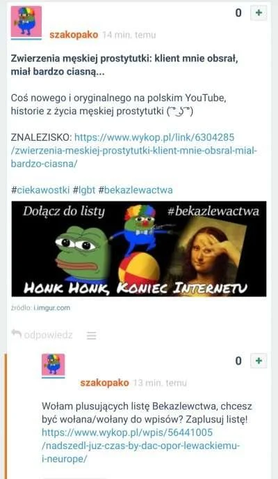 M.....a - > czołowy "yntelektualista" wykopowej prawicy 

@Takiseprzecietniak wczoraj...