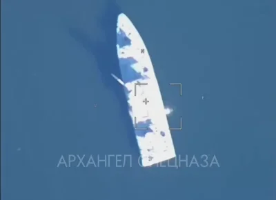 OttoBaum - Dron rosyjskiej produkcji ZALA Lancet uszkadza ukraińską jednostkę pływają...