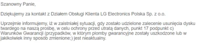 krzyhhh - chłopy, jeżeli interesowałaby Was odpowiedź LG na zapytanie o te plomby gwa...