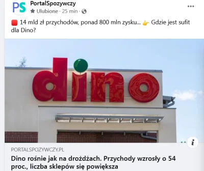 Neobychno - Dinuś rośnie. I prawidłowo. 

https://www.portalspozywczy.pl/handel/wia...