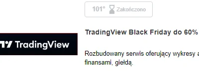 rukh - Jak ktoś planuje zainwestować w roczną subskrypcję, ta promocja na TradingView...