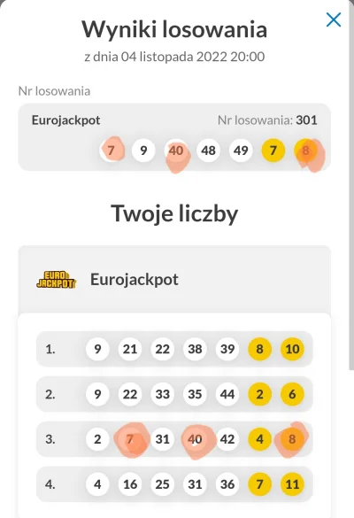 SzukamNlcku - Hmmm w EuroJackpot trafiłem 2+1 a mam 0zl wygranej. Ktoś wie może o co ...