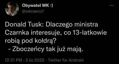 CipakKrulRzycia - #czarnek #polityka #polska #pedofilewiary 
#tusk