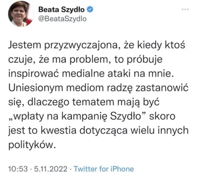 Sin- - @saakaszi: A dziennikarze uczepili się biednej Pani Szydło jak tylu polityków ...