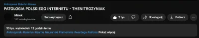 zeidarusek - Z ważniejszych rzeczy to film Mireczka o #!$%@? nabił juz 33k wyświetleń...