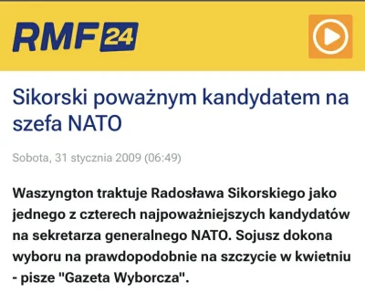 huncwot_ - @PiccoloGrande kolejny Polak zostanie szefem NATO?! 
Jednak amerykanie pot...