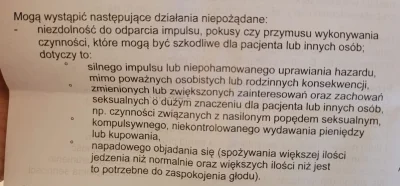 schreder - @RedBulik: u mnie żona lek bierze z takimi skutkami ubocznymi. Znając życi...