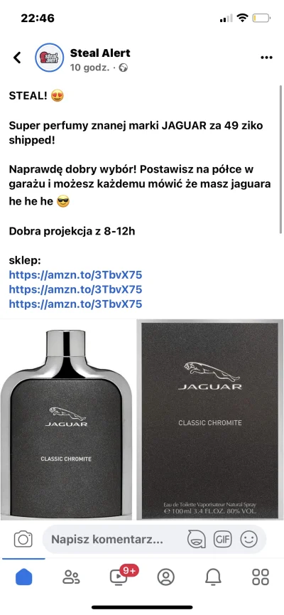 Boruciak323 - #perfumy jak nie one milion elixir który ma 70% zaperfumowania, to jagu...