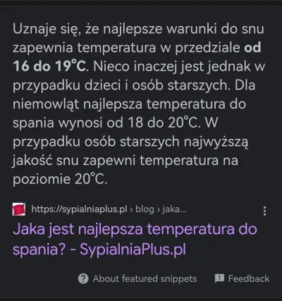 Woockashek - @Kamileon: doświadczenie, ostatnio spałem u rodziców, mieli w domu 26 st...