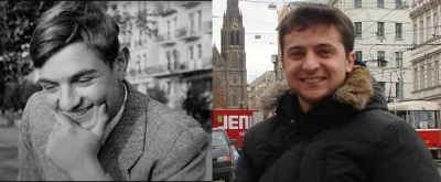 gruby2305 - Po prawej stronie George Soros w młodości vs. po prawej Wołodymyr Zełensk...