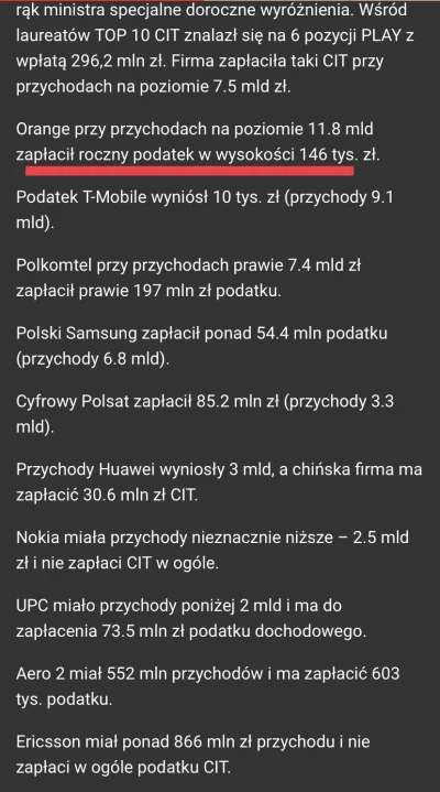 sklerwysynypl - @MichalAG: Nie się fakenewsów - Orange rzetelnie płaci podatki ( ͡° ͜...