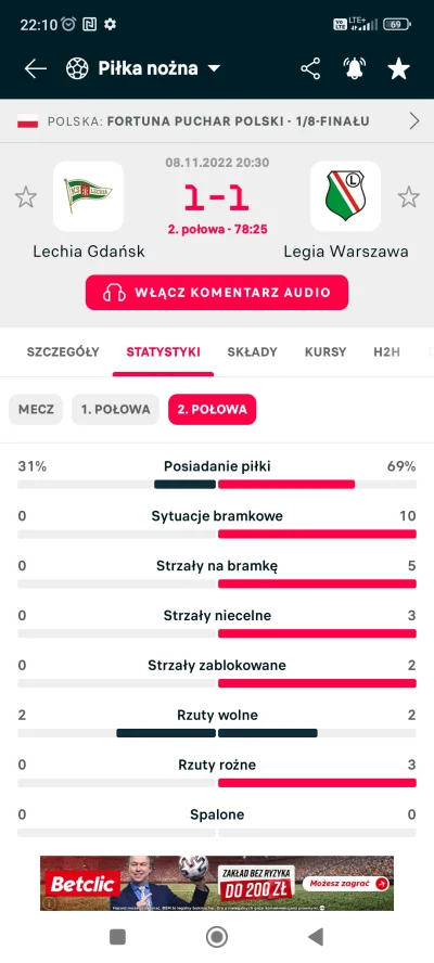 krystse - Lechia nic nie gra, więc pewnie to wygra (｡◕‿‿◕｡)
#mecz