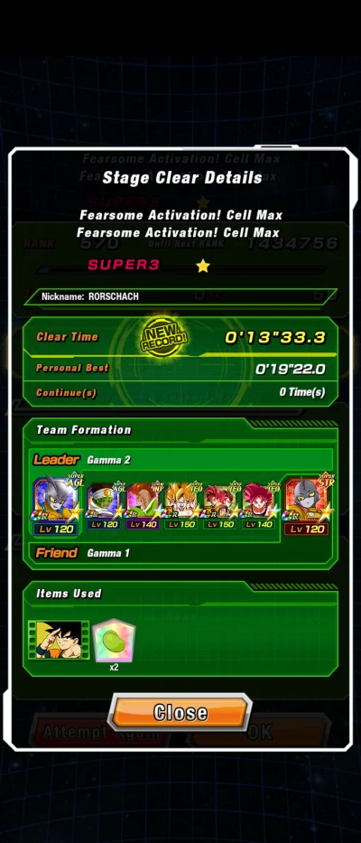 Rorschach_ - 8 tur, za 3 podejściem tym teamem
#dokkanbattle