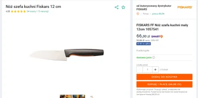 SerTrapistow - Jakiś sensowny nóż do kuchni za ok. 50-60zł?
Myślałem o takim Fiskars...