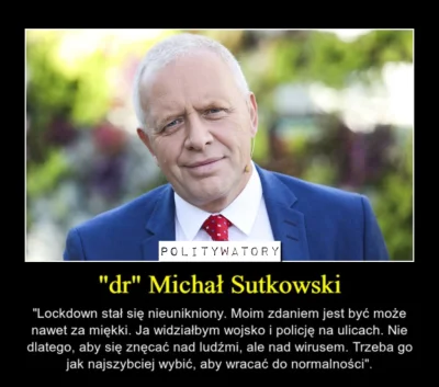 hansschrodinger - Wszystkim znany ekspert dr Sutkowski:

 Musimy pamiętać o tym, że ...