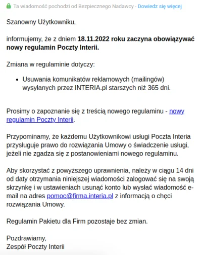 Poludnik20 - Interia sama po roku będzie usuwać swój spam #tehcnologia #spam #webmail...