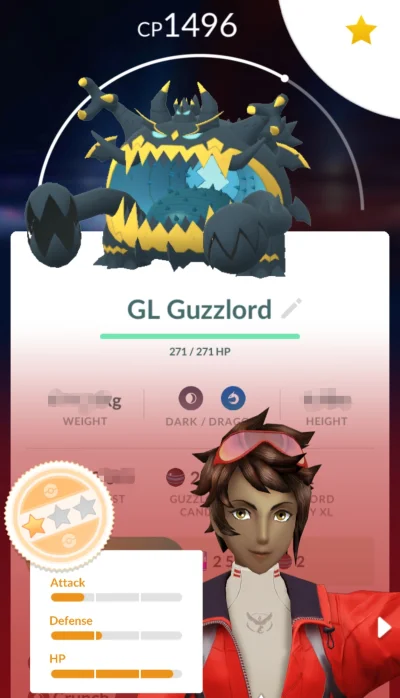 f0rtnight - O jaki ładny guzzlordzik się trafił do great league 乁(♥ ʖ̯♥)ㄏ
#pokemongo