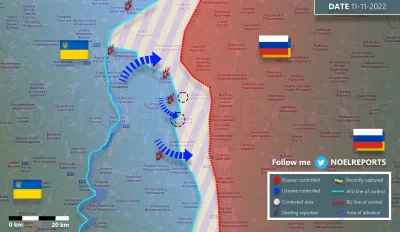 waro - Według niepotwierdzonego info Ukrainie udało się zająć miejscowości zaznaczone...