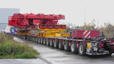 gruby2305 - Z Opola w piątek wyruszy transport z gigantycznymi elementami maszyny do ...