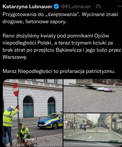 jaroty - Cfo pajacu skończony zdjęcie ludzi wycinających znak drogowy zapostowała pos...