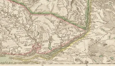 Hans_Kropson - Ujście Dniepru do Morza Czarnego. Fragment mapy z 1767 roku. 

Karta...