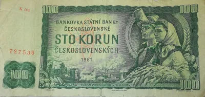 darino - 100 koron z 1961
Bardzo udany banknot z Czechoslowacji. ( ͡° ͜ʖ ͡°)
#bankn...