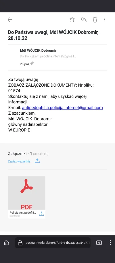 vikop-ru - Znaleźli mnie. Bojem się i czensem.

( ͡º ͜ʖ͡º)

#oszukujo #scam #zlod...