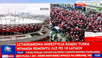 FlasH - Logika pisowców wygląda tak:

Za wadę elementu konstrukcyjnego na Stadionie...