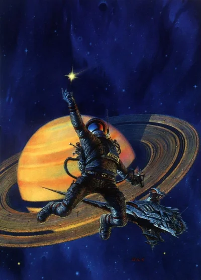 GARN - #sztuka #art #ilustracja #retroscifi autor: Darrell K. Sweet, Lost Object Foun...