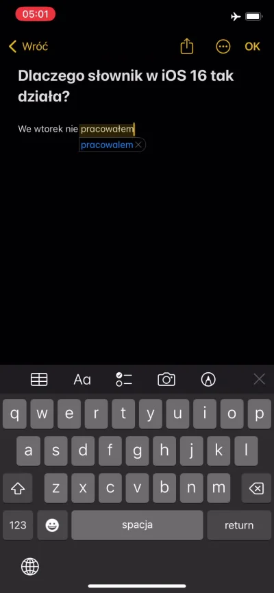 ecco - #ios #iphone Czy też macie takie problemy ze słownikiem? Napiszę poprawnie wyr...