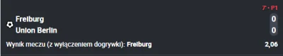 CrawlOuttaLove - Freiburg już 2:0 a betclic dalej uważa, że jest bezbramkowo, ładnie ...