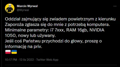 neurotiCat - Świat wysyła miliardy $, a tu żebry o komputer xd

https://twitter.com...