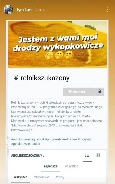 jmuhha - Prosze o plusowanie tego wpisu, żeby Wąski zobaczył. 

Panie Michale! Pros...