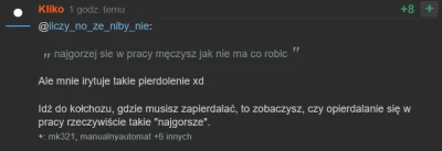 liczynozenibynie - Pisze se komentarz ze nie lubie jak mi sie nudzi w pracy i lubie m...