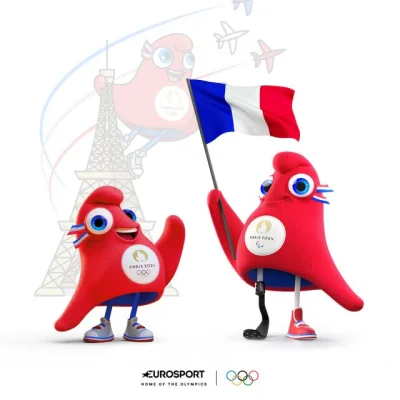 plackojad - Maskotki igrzysk olimpijskich w Paryżu, które odbędą się za blisko dwa la...