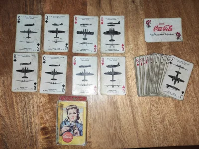 pol-scot - Tzw spotter cards - drugowojenne karty do gry z sylwetkami samolotów produ...