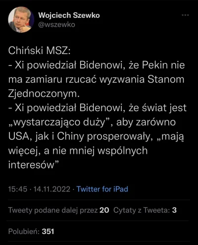 Sin- - @Arsenazo: Jest jakaś oficjalna wojna pomiędzy USA a Chinami? USA tam wzywają ...