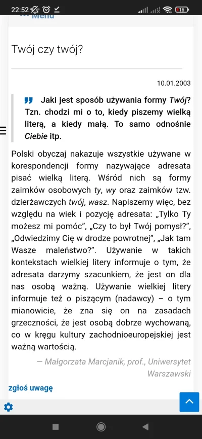 IvanSekal - @STANISLAWPALUCH: tak się pisze gdy darzy się kogoś szacunkiem bo to zasa...