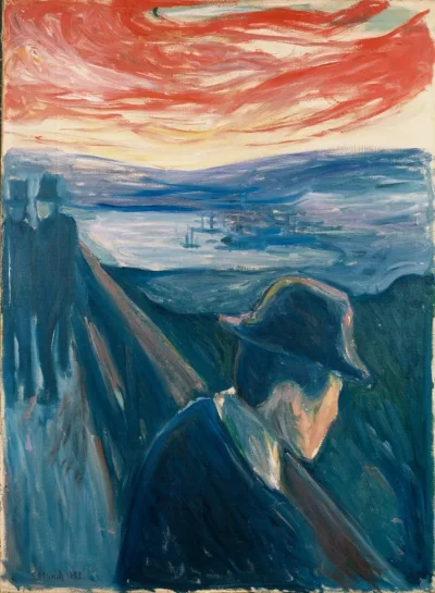 Sandrinia - Edvard Munch - "Rozpacz".

Moim zdaniem Munch, jak nikt inny, potrafił ...