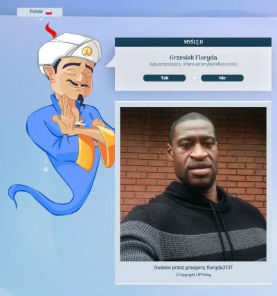 ZawzietyRobaczek - #akinator #heheszki #grzesiekfloryda Grześka Florydę po 4 pytaniac...