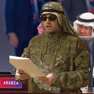 Mjj48003 - Oficjalny przedstawiciel Arabii Saudyjskiej podczas trwającego szczytu pań...